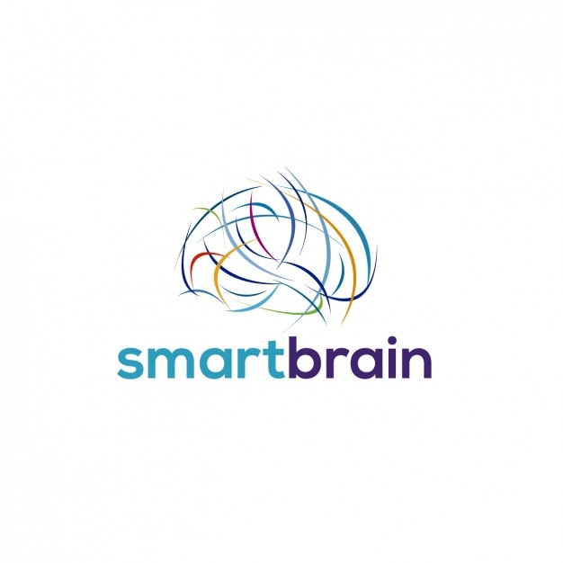 Free vector abstract brain logo