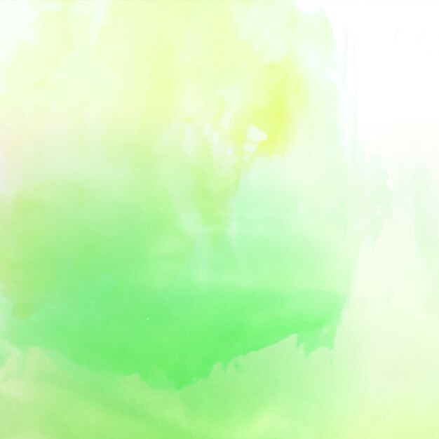 Абстрактный ярко-зеленый акварельный фон