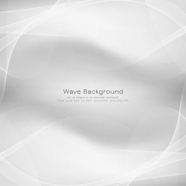 Abstract bright grey wave vector background