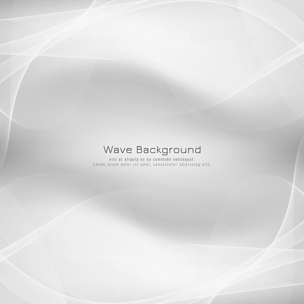 Abstract bright grey wave vector background