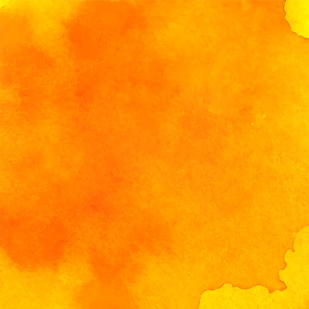 Abstract bright orange watercolor background