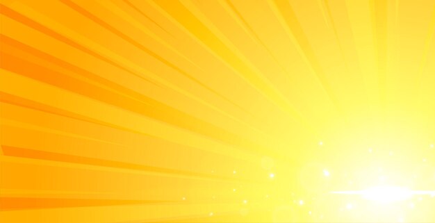 абстрактные и яркие солнечные лучи на желтом фоне линии с вектором эффекта звездообразования
