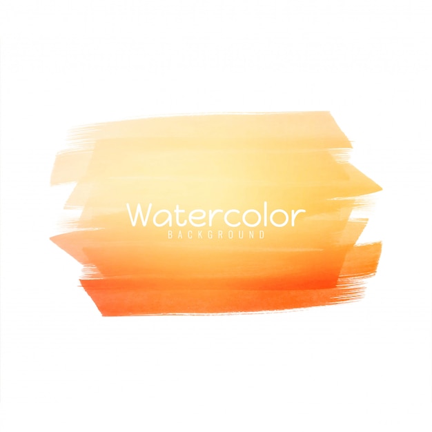 Free vector abstract bright yellow watercolor design