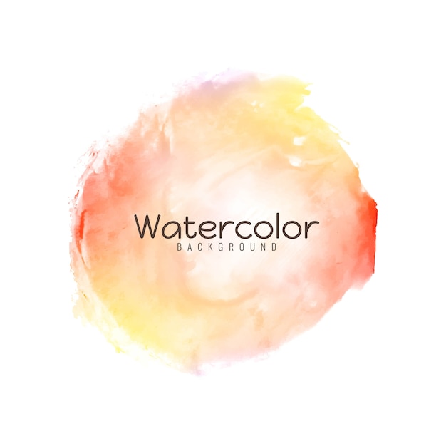 Free vector abstract bright yellow watercolor design