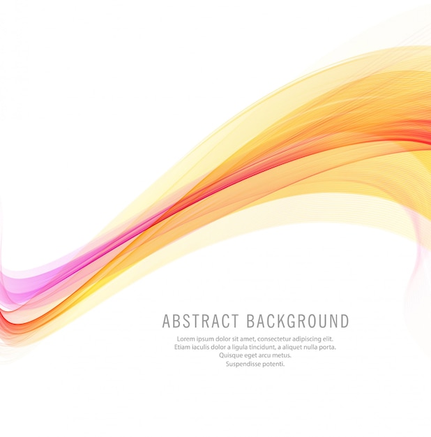 Free vector abstract brigth business wave background