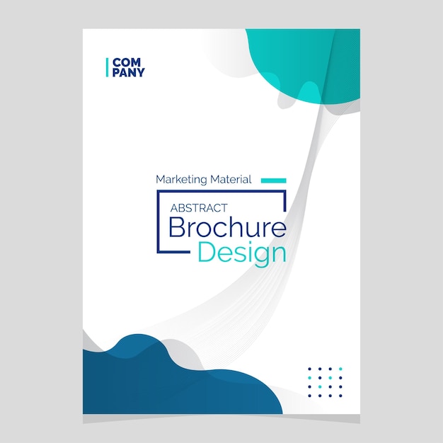 Abstract Brochure Design Liquid Shape Blob Design Element Marketing Material