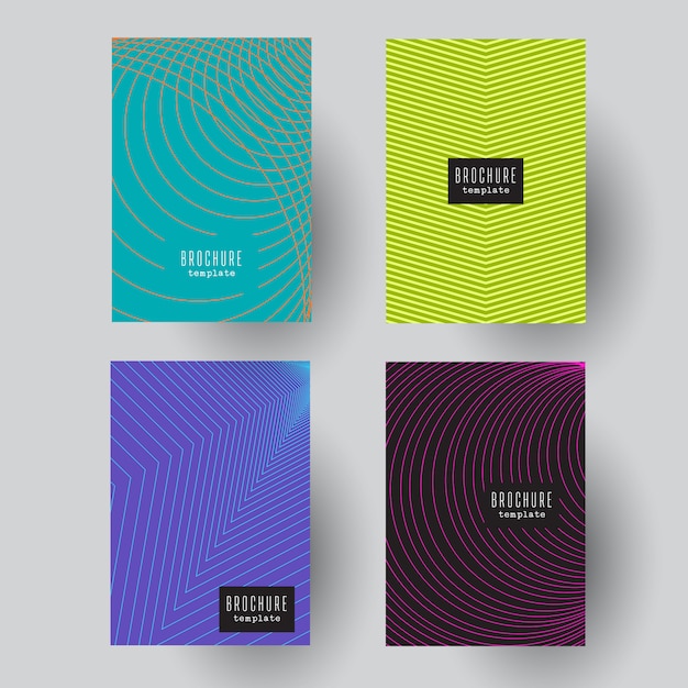 Free vector abstract brochure designs