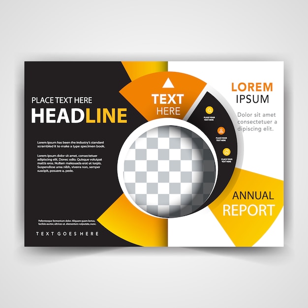 Free vector abstract brochure front cover