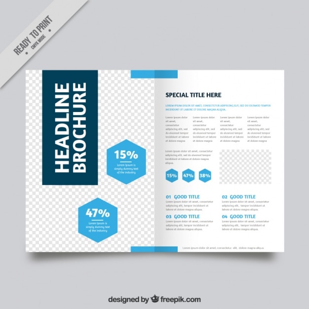 Free vector abstract brochure template