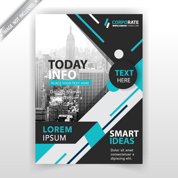 abstract brochure vertical template
