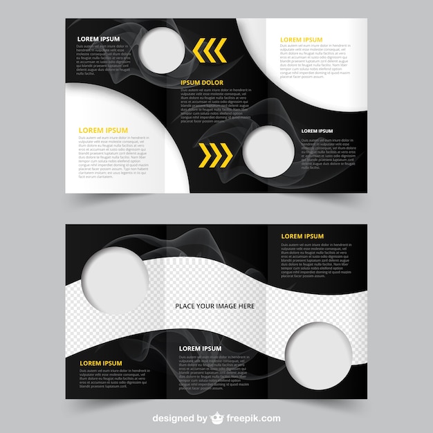 Free vector abstract brochure with circles