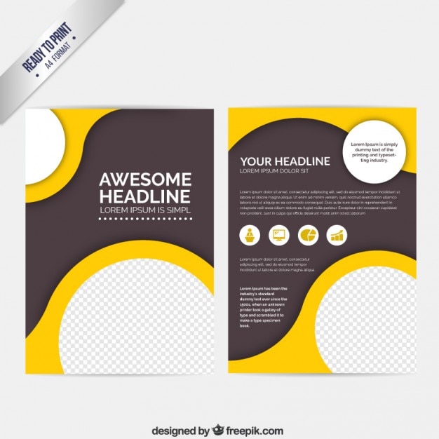 Abstract brochure with circles