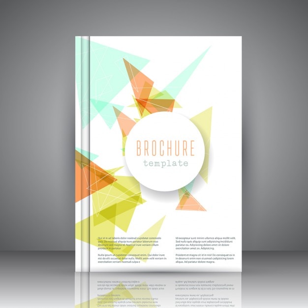 Abstract brochure with triangles