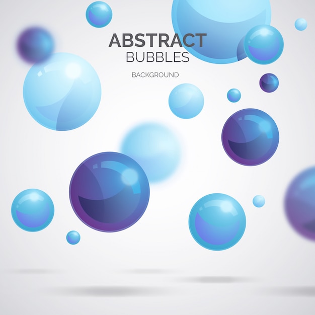 Бесплатное векторное изображение Абстрактный фон пузырей