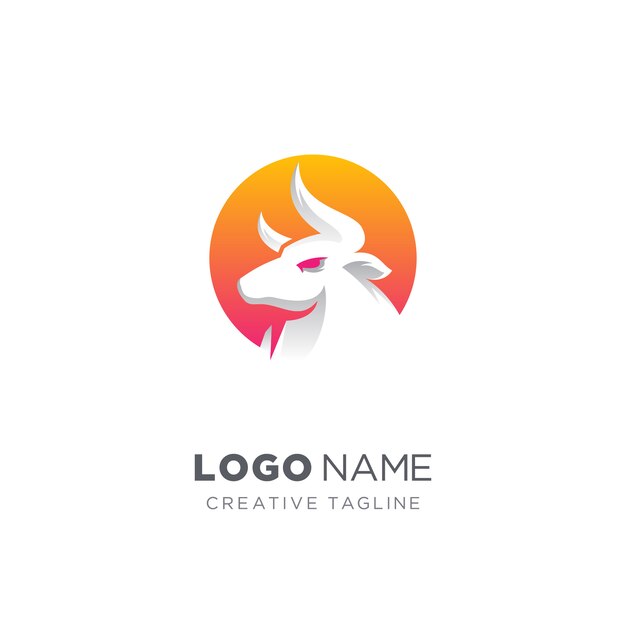 Download Free Gradient Bull Logo Template Premium Vector Use our free logo maker to create a logo and build your brand. Put your logo on business cards, promotional products, or your website for brand visibility.