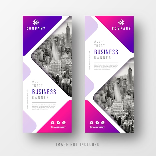 Abstract business banner templates