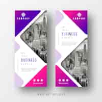Free vector abstract business banner templates