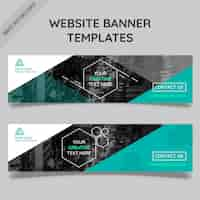 Free vector abstract business banners