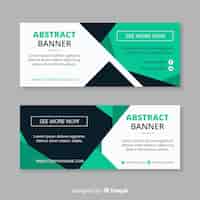 Free vector abstract business banners