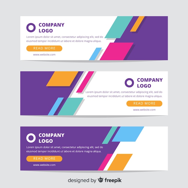 Abstract business banners