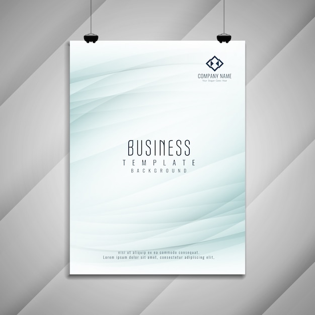 Abstract business brochure template design