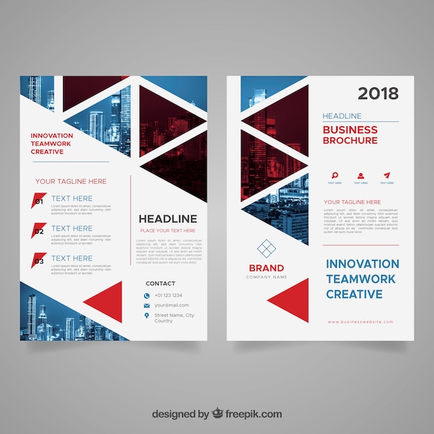 Abstract business brochure