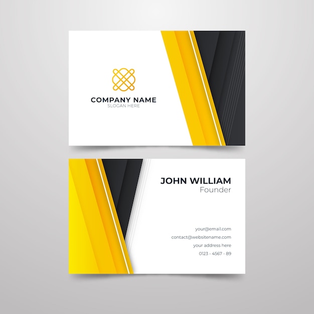 Abstract business card for company