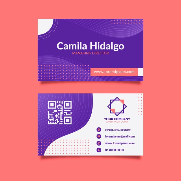 Abstract business card concept