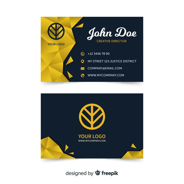 Abstract business card design