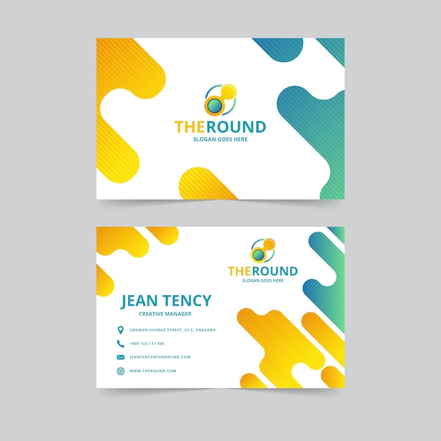 Abstract business card design