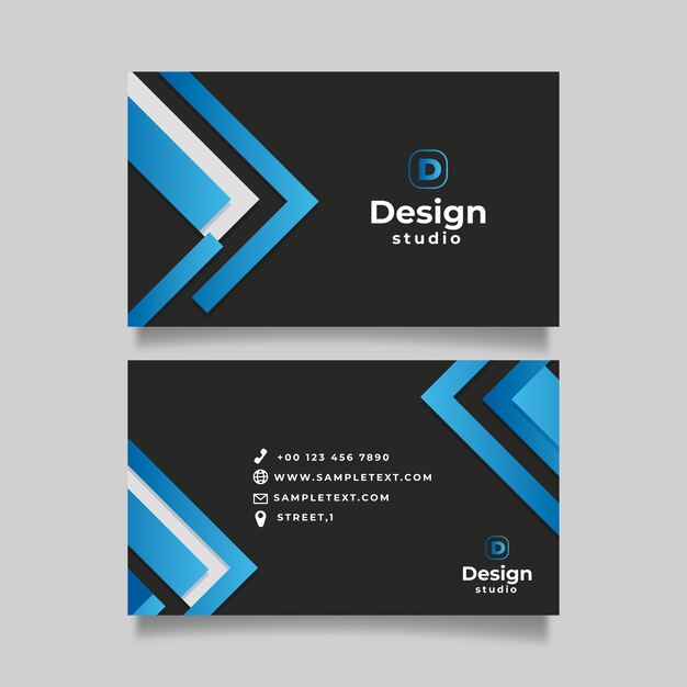 Abstract business card template design