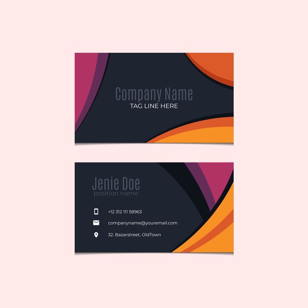 Abstract business card template pack