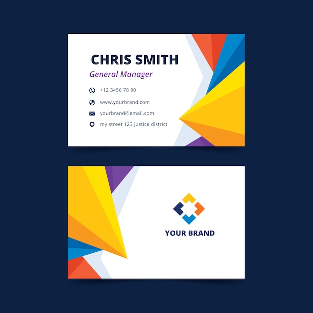 Abstract business card template set