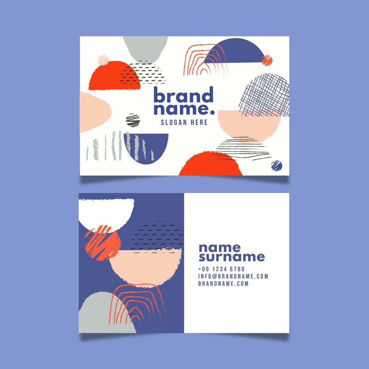 Free Vector abstract business card template set