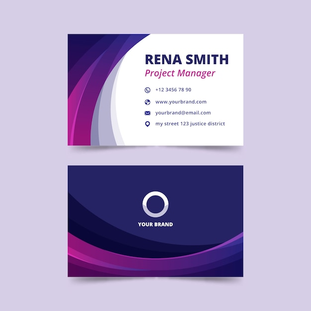 Abstract business card template theme