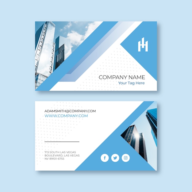 Abstract business card template theme