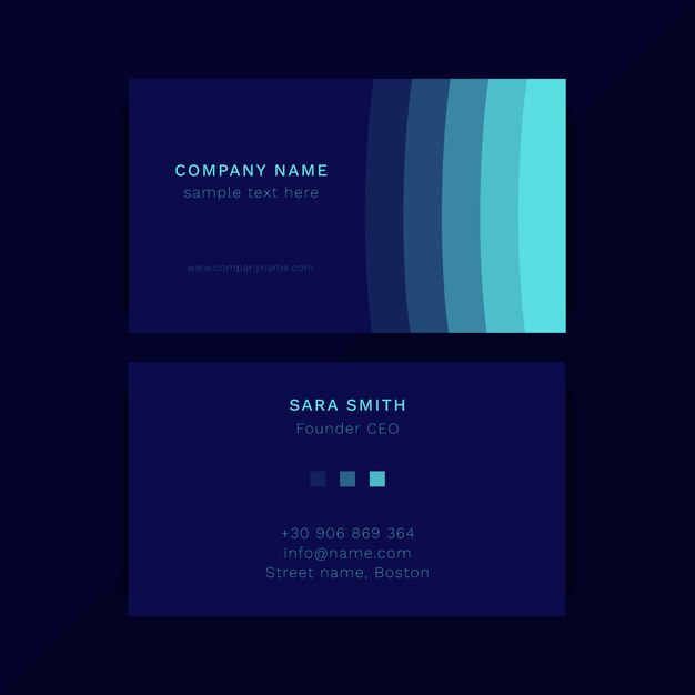 Abstract business card template