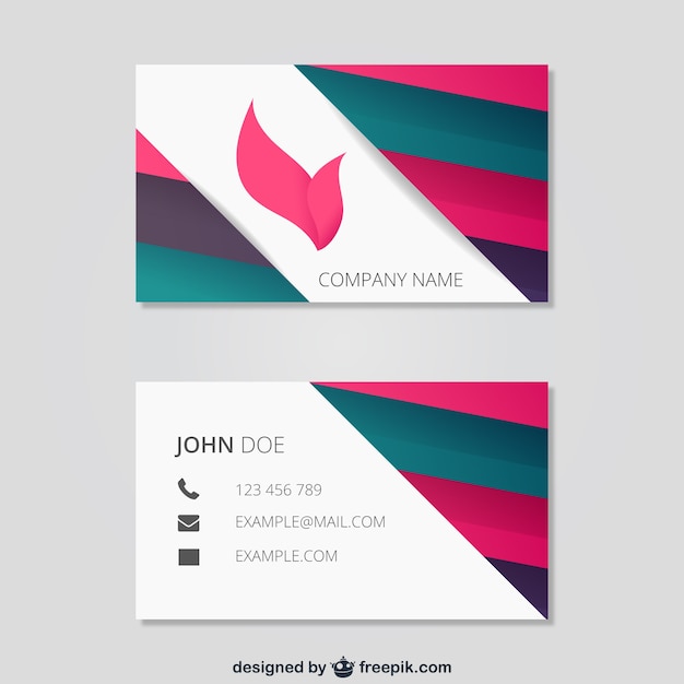 Abstract business card template