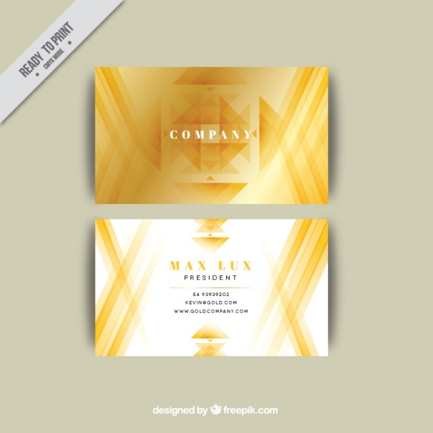 Abstract business card template