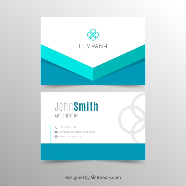 Abstract business card template