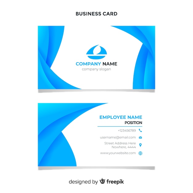 Abstract business card template