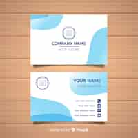 Free vector abstract business card template