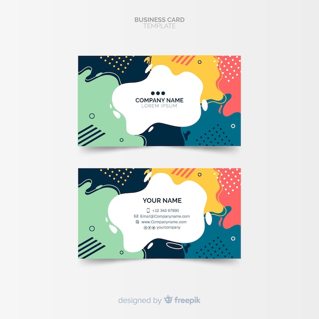 Abstract business card template