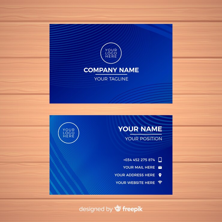 Free Vector abstract business card template