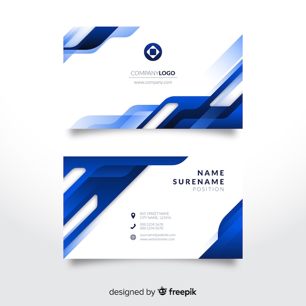 Free vector abstract business card template