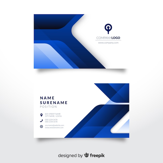 Abstract business card template