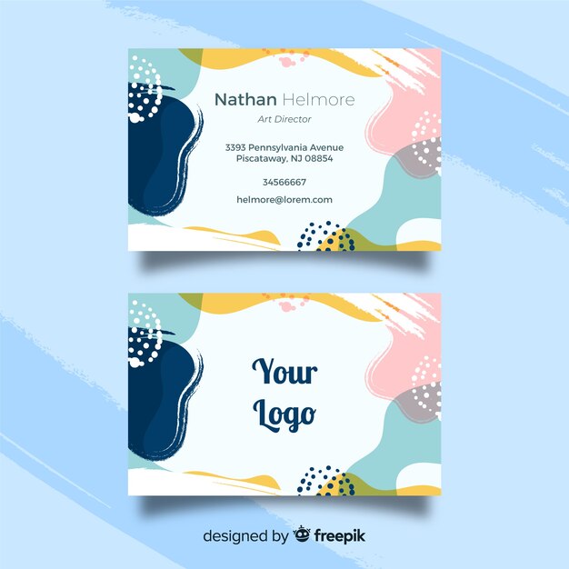 Free vector abstract business card template