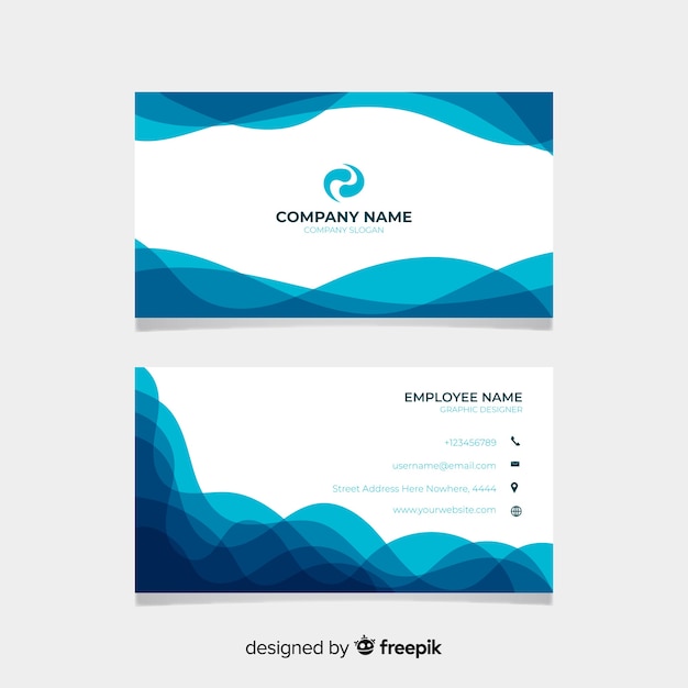 Free vector abstract business card template