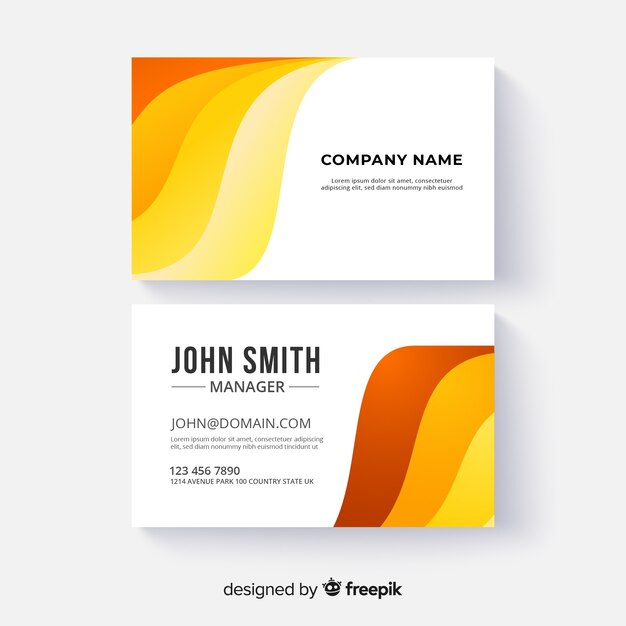 Abstract business card template