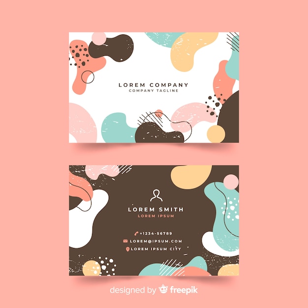 Abstract business card template